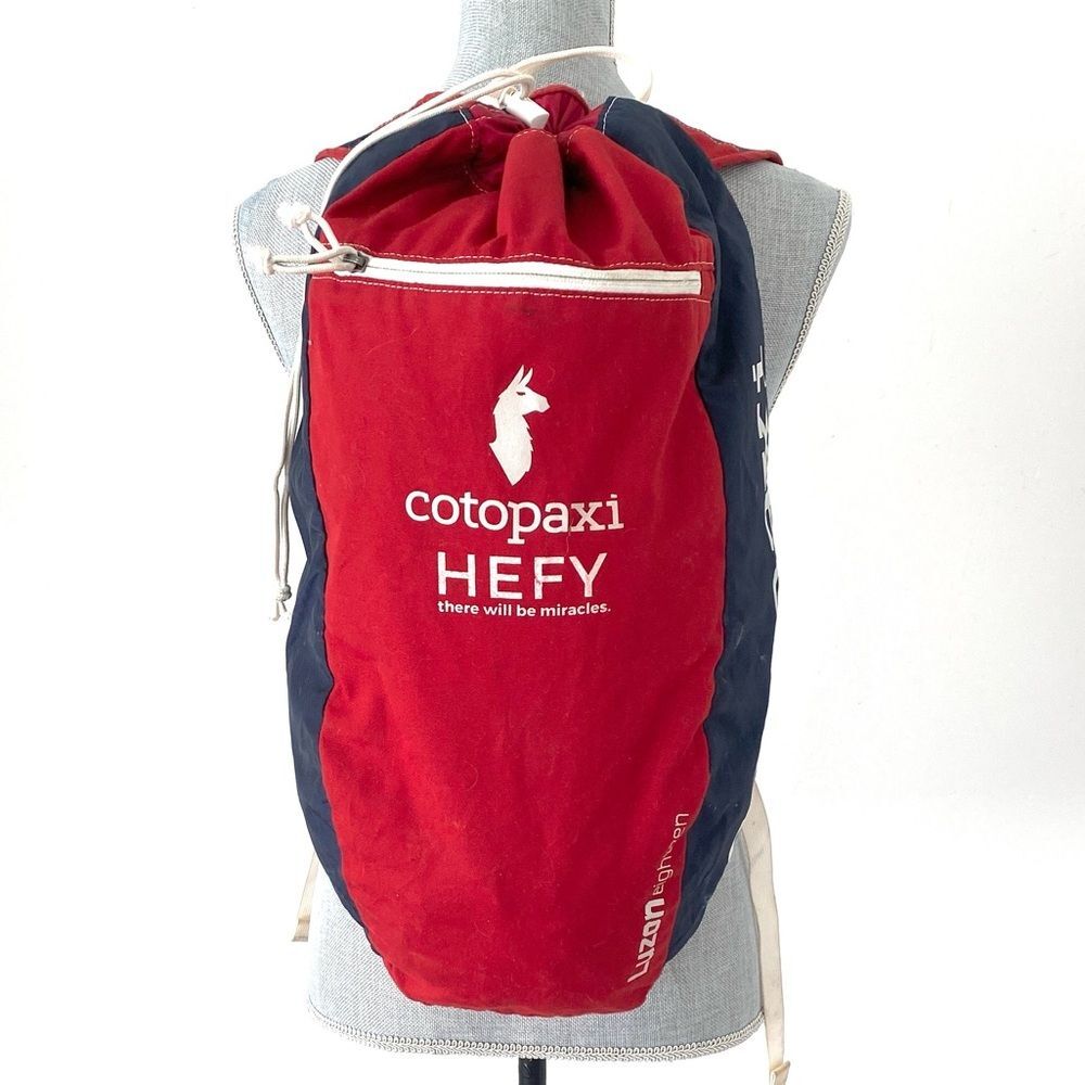 Cotopaxi Luzon 18L Del Dia trekking backpack Red, Blue, White Gorpcore Outdoor